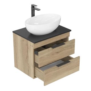 Тумба под раковину подвесная Onika Легран 106162 60 см дуб галифакс